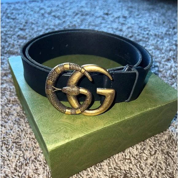 Gucci | Accessories | Gucci Double G Snake Buckle Belt  display picture 1
